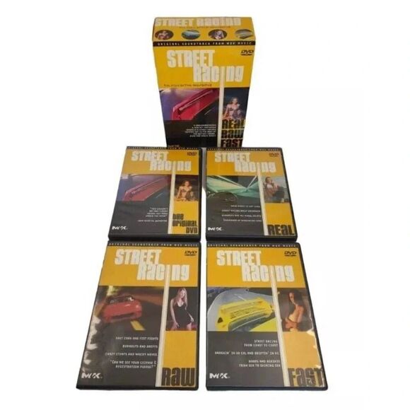 Street Racing: Real, Raw, Fast - Boxed Set (DVD, 2002, 4-Disc Set) - Picture 1 of 16
